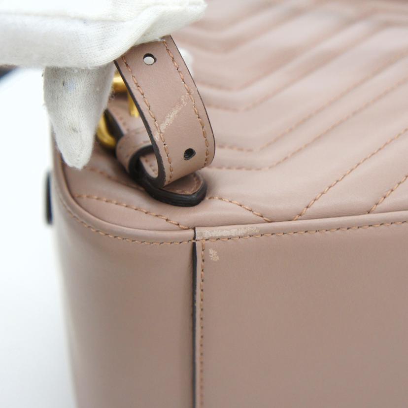 GUCCI/GGマーモントキルティングバックバッグ/476671//001***/ABランク/85