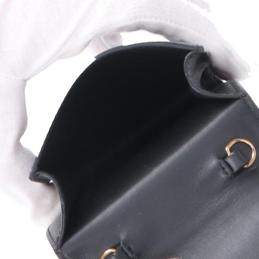 VERSACE ヴェルサーチ/ヴィルトゥスレザーフォンショルダーポーチ/ブラック//Aランク/18