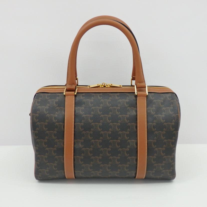 CELINE セリーヌ/ボストンバッグ/トリオンフキャンバス&カーフスキン/190372CAS//W-P******/Aランク/77