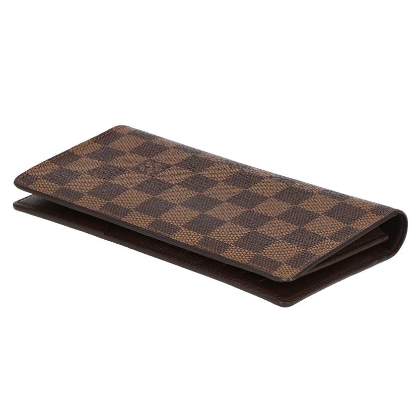 LV/ポルトフォイユ・ブラザ/ダミエ・エベヌ イニシャル/N60017//SP1***/Aランク/75