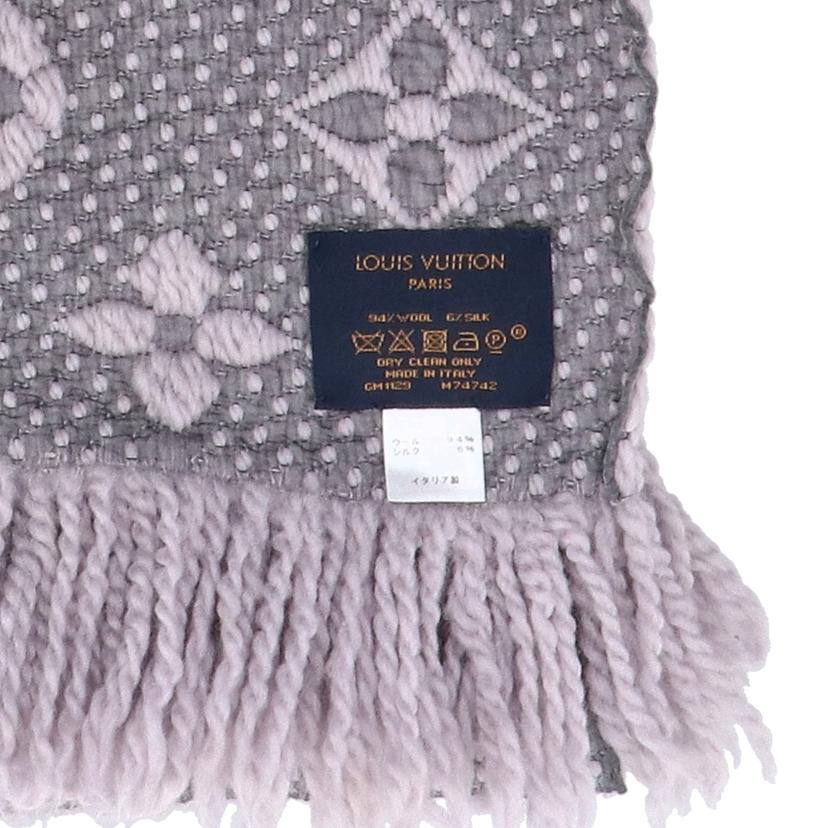 LOUIS VUITTONルイ・ヴィトン/エシャンブル・ロゴマニア/モノグラム/ウールマフラー/グレー/M74742//GM1129/Bランク/18