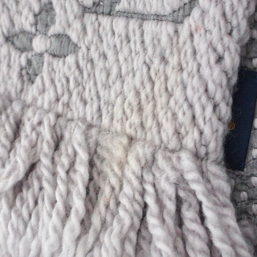 LOUIS VUITTONルイ・ヴィトン/エシャンブル・ロゴマニア/モノグラム/ウールマフラー/グレー/M74742//GM1129/Bランク/18