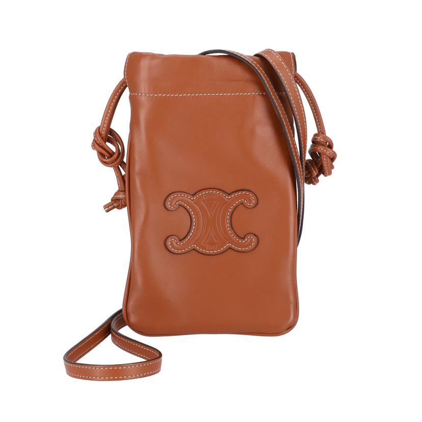 CELINE セリーヌ/キュイルトリオンフドローストリングフォン/ショルダーポーチ/10L163ETK.04LU//U.D******/Aランク/18