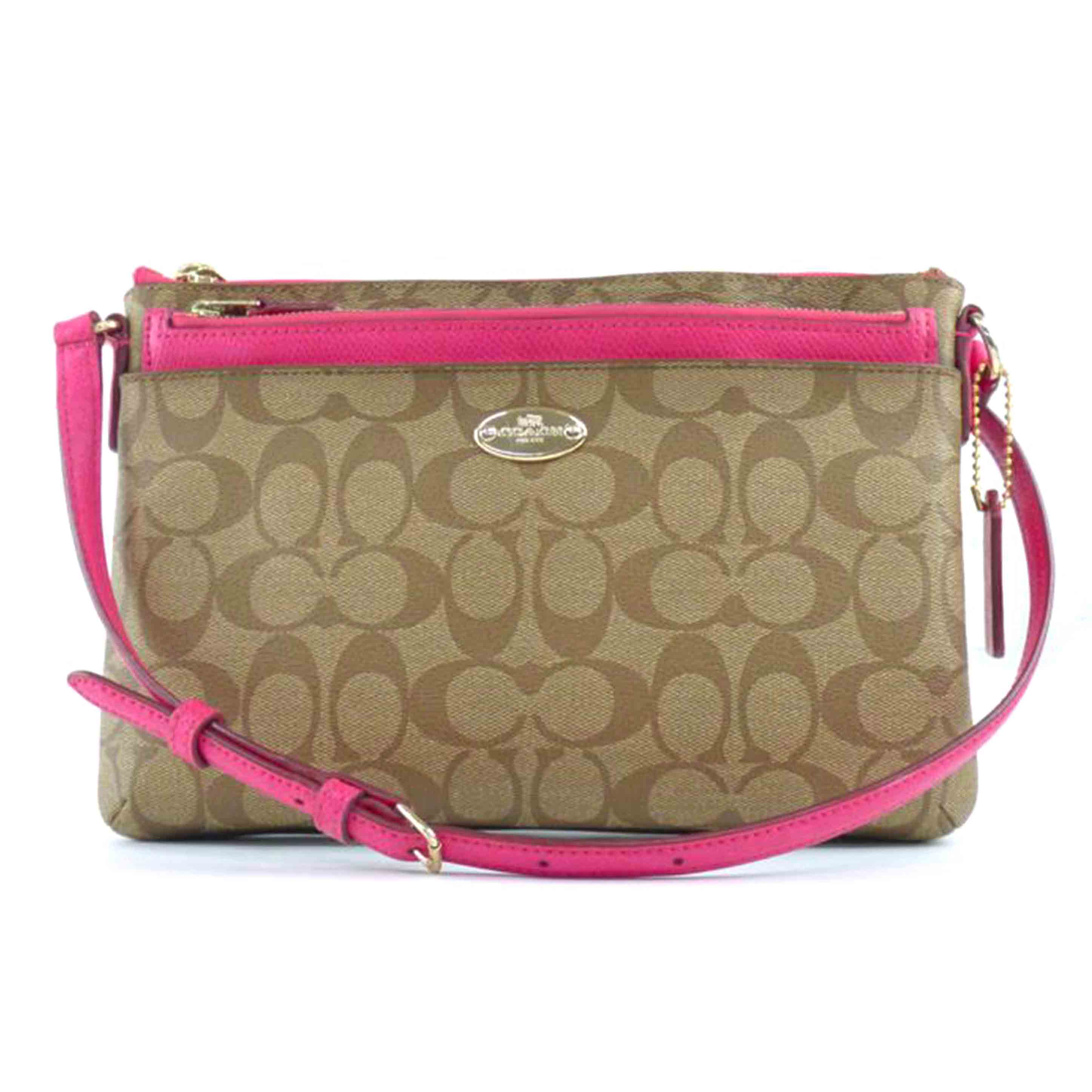 COACH コーチ/シグネチャーPVCレザーショルダー/F52657//A15**/Bランク/64