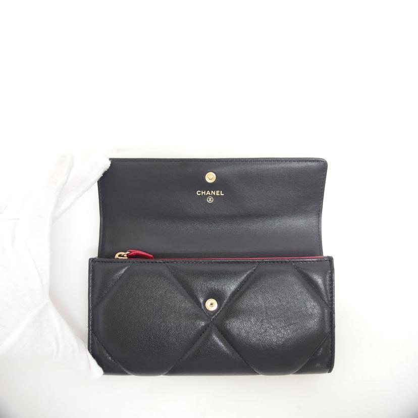 CHANEL シャネル/ココマーク/ロングフラップウォレット/ブラック/ AP0955//298*****/ABランク/18