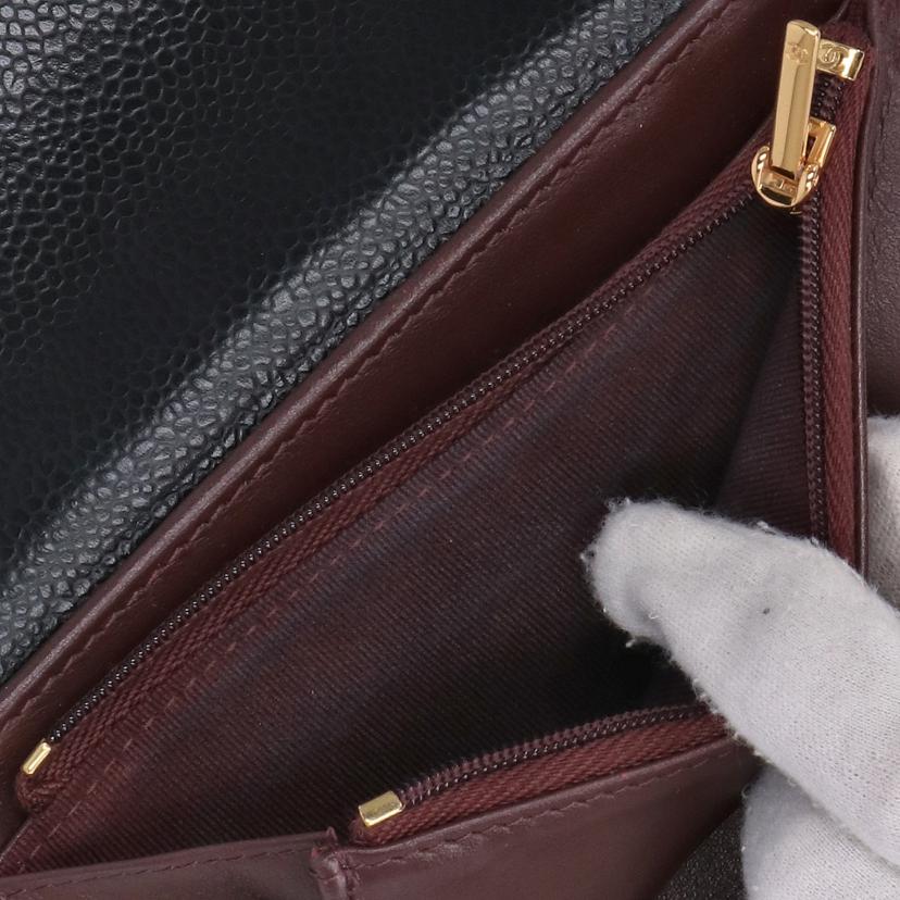 CHANEL シャネル/マトラッセ/ミディアムクラシックフラップウォレット/キャビアスキン/AP0232//319*****/ABランク/18