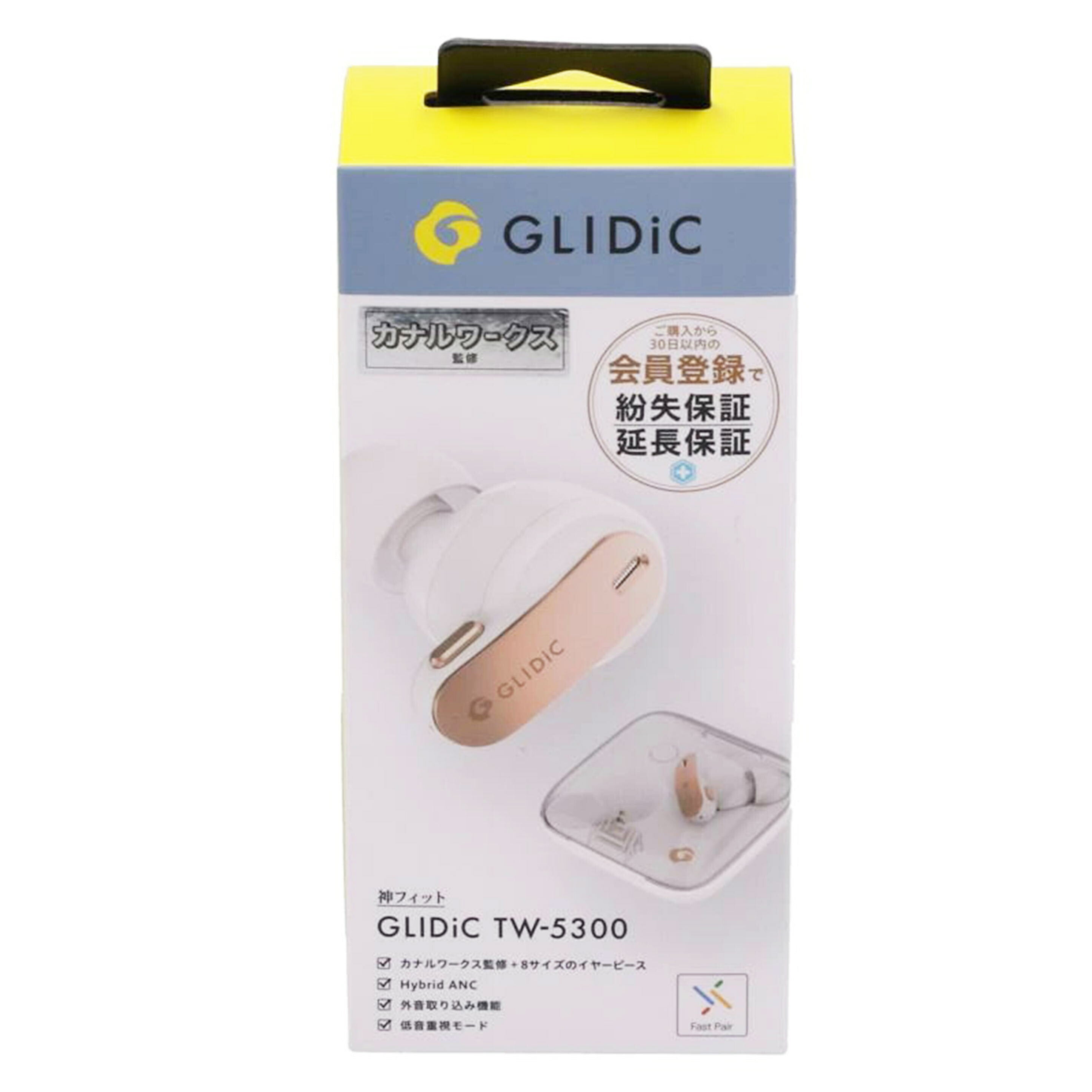 GLIDiC グライディック /ワイヤレスイヤホン未使用/Softbank Selection/TW-5300 ZSBBG9//JAN4562151502650/Sランク/82