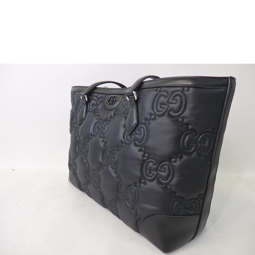 GUCCI グッチ/GGマトラッセ/ミディアムトートバッグ/黒/ナイロン×レザー/631685//498***/SAランク/84