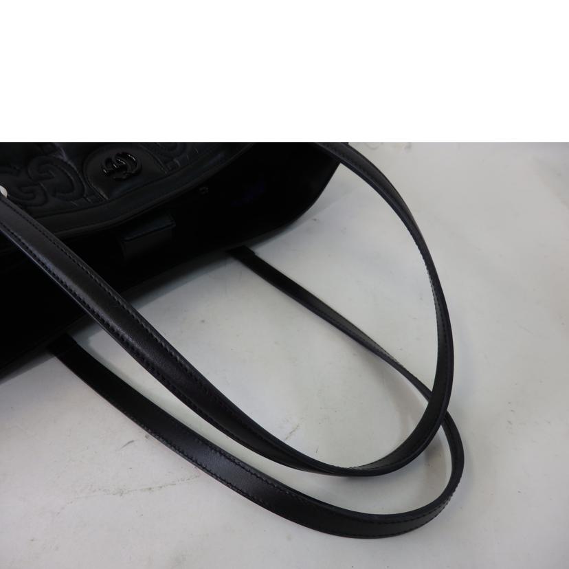 GUCCI グッチ/GGマトラッセ/ミディアムトートバッグ/黒/ナイロン×レザー/631685//498***/SAランク/84