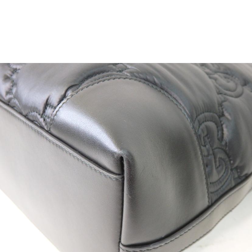 GUCCI グッチ/GGマトラッセ/ミディアムトートバッグ/黒/ナイロン×レザー/631685//498***/SAランク/84