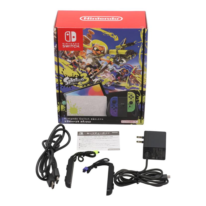 NINTENDO 任天堂/Nintendo Switch 有機EL 本体 スプラ3/HEG-S-KCAAA//XTJ10645411451/Bランク/01