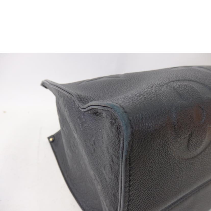 LV ルイヴィトン/オンザゴーGM/モノグラム・アンプラント/ノワール/M44925//RFI****/ABランク/84