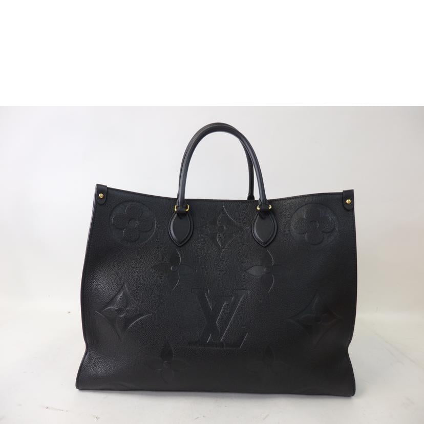 LV ルイヴィトン/オンザゴーGM/モノグラム・アンプラント/ノワール/M44925//RFI****/ABランク/84