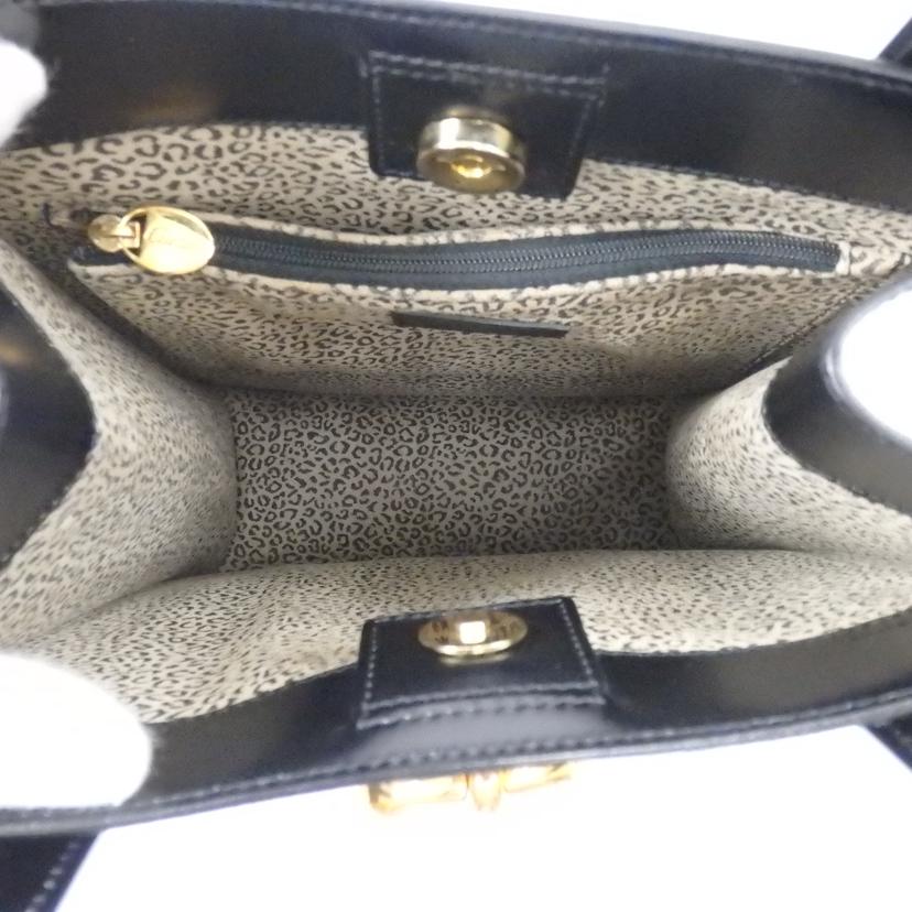 Cartier カルティエ/パンテールドゥカルティエレザートートバッグ(ブラックxパンサー)/FL601175//A46/ABランク/25