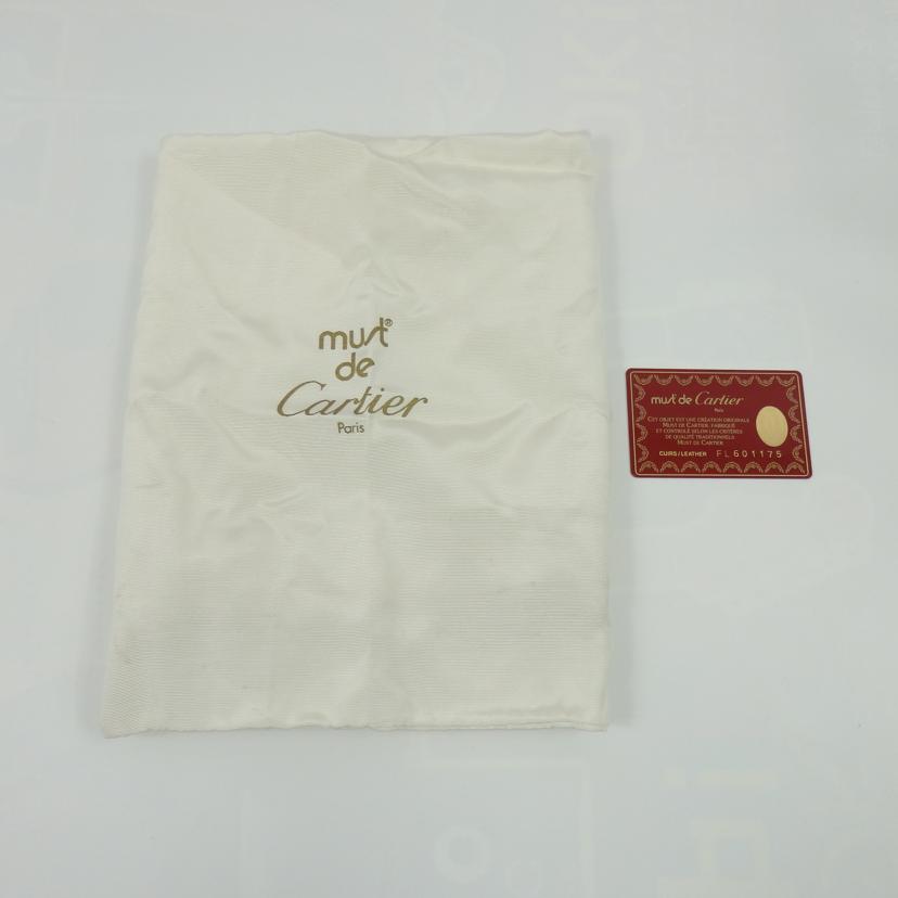 Cartier カルティエ/パンテールドゥカルティエレザートートバッグ(ブラックxパンサー)/FL601175//A46/ABランク/25