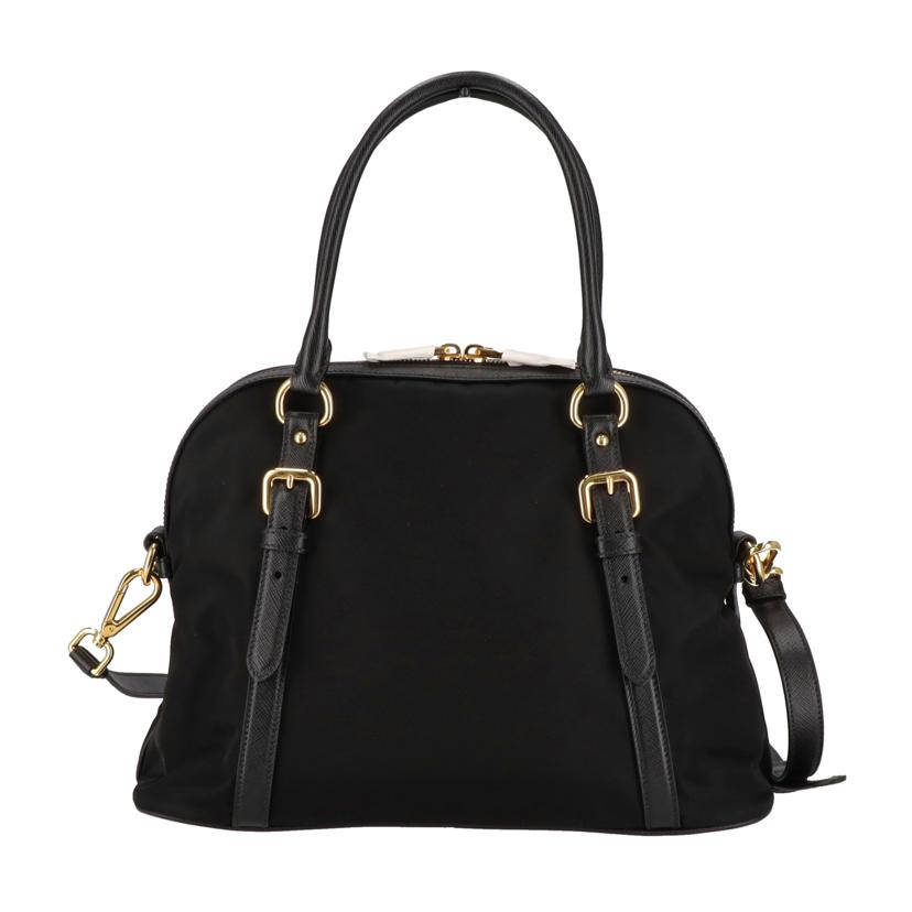 PRADA プラダ/テスートナイロン×レザー2wayハンド/ブラック/1BB013//158**/Sランク/75