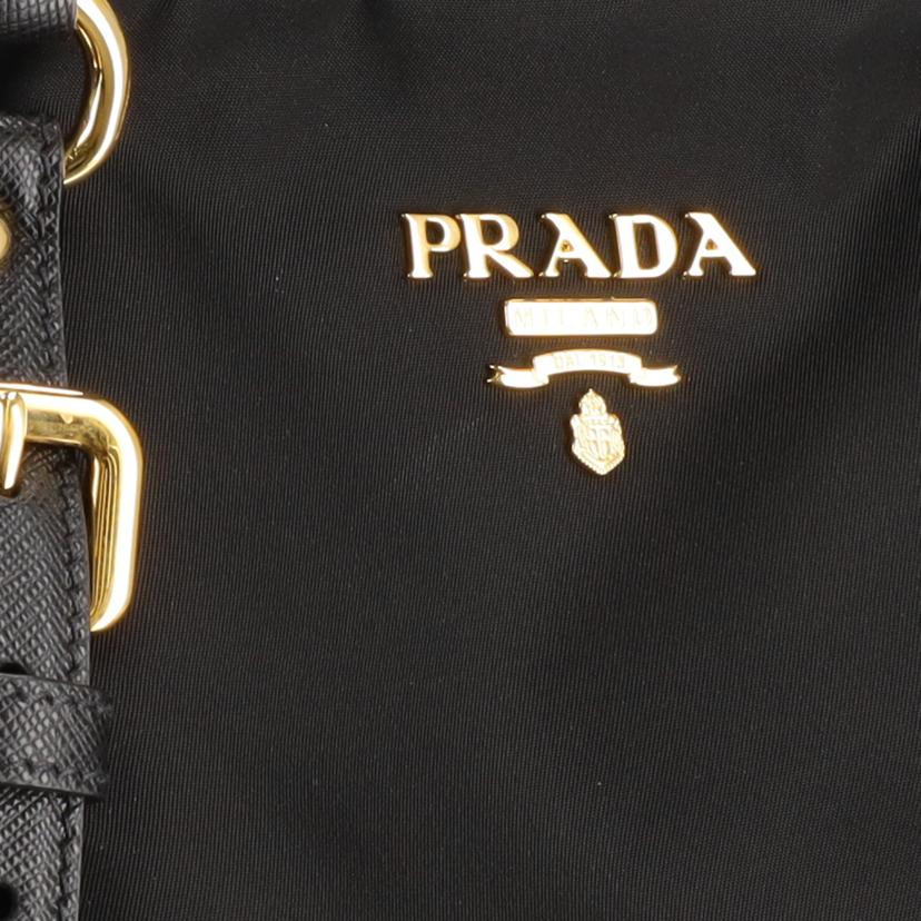 PRADA プラダ/テスートナイロン×レザー2wayハンド/ブラック/1BB013//158**/Sランク/75