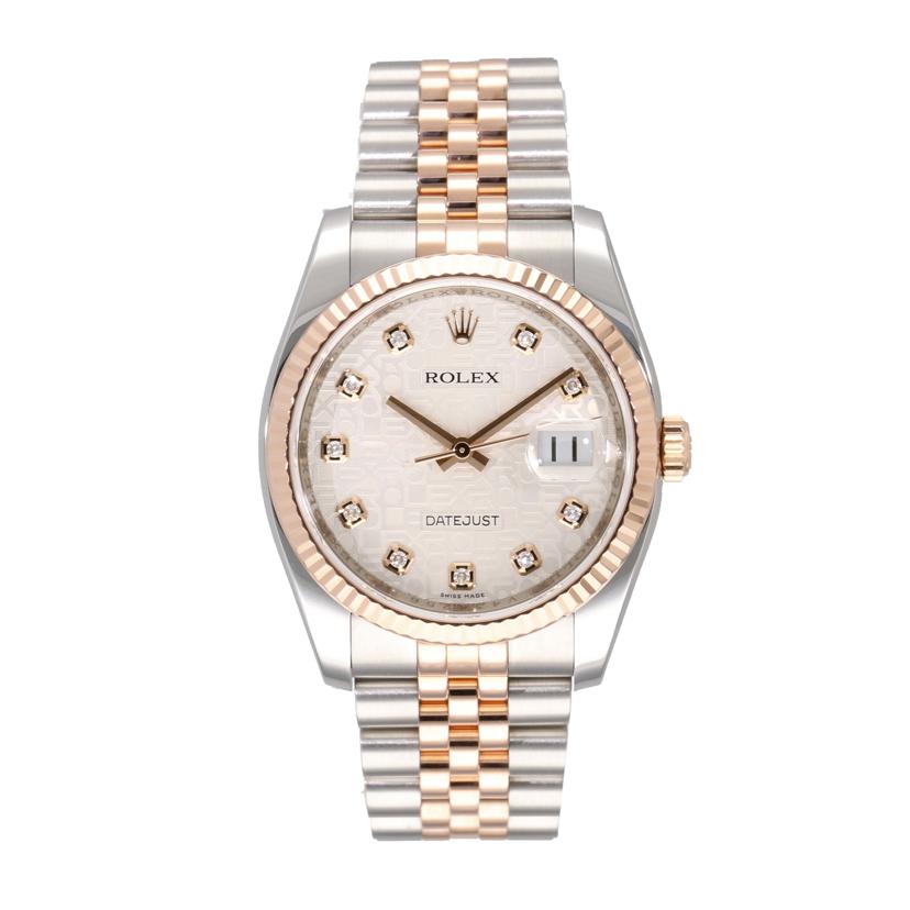 ROLEX ロレックス/DATE JUST 10Pダイヤ /SS×PG/コンピューター/116231G//V43****/Aランク/91