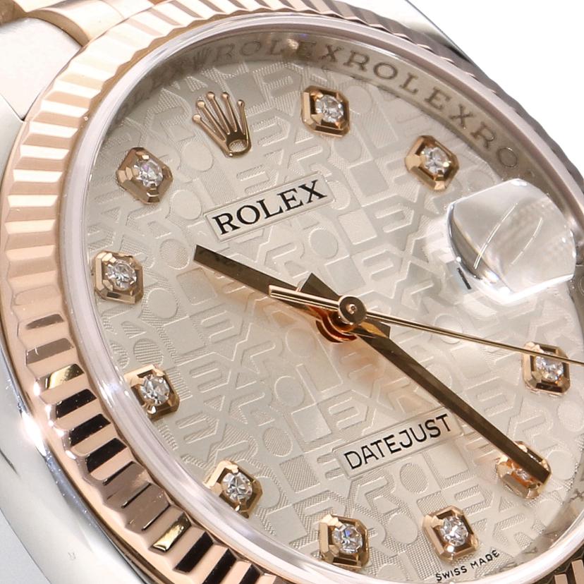 ROLEX ロレックス/DATE JUST 10Pダイヤ /SS×PG/コンピューター/116231G//V43****/Aランク/91