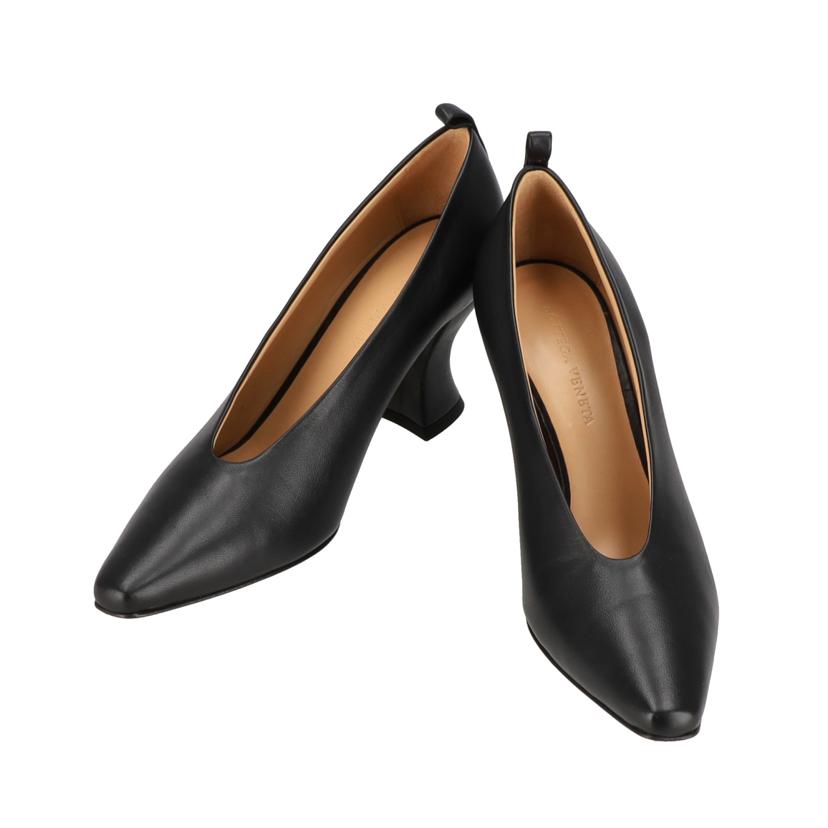 BOTTEGA VENETA/25 ボッテガヴェネタ/◇BOTTEGAレザーパンプス/黒/574635//38/******/Aランク/75