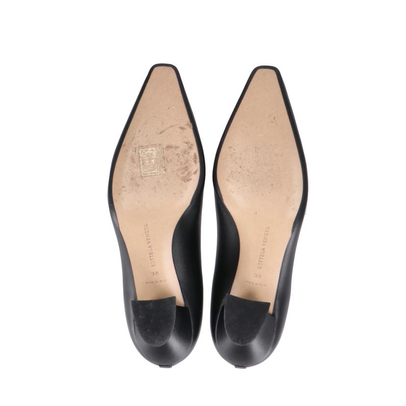 BOTTEGA VENETA/25 ボッテガヴェネタ/◇BOTTEGAレザーパンプス/黒/574635//38/******/Aランク/75