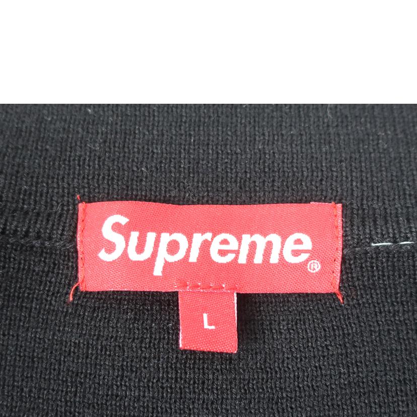 Supreme シュプリーム/ジップアップカーディガン Lサイズ ブラック//Bランク/65