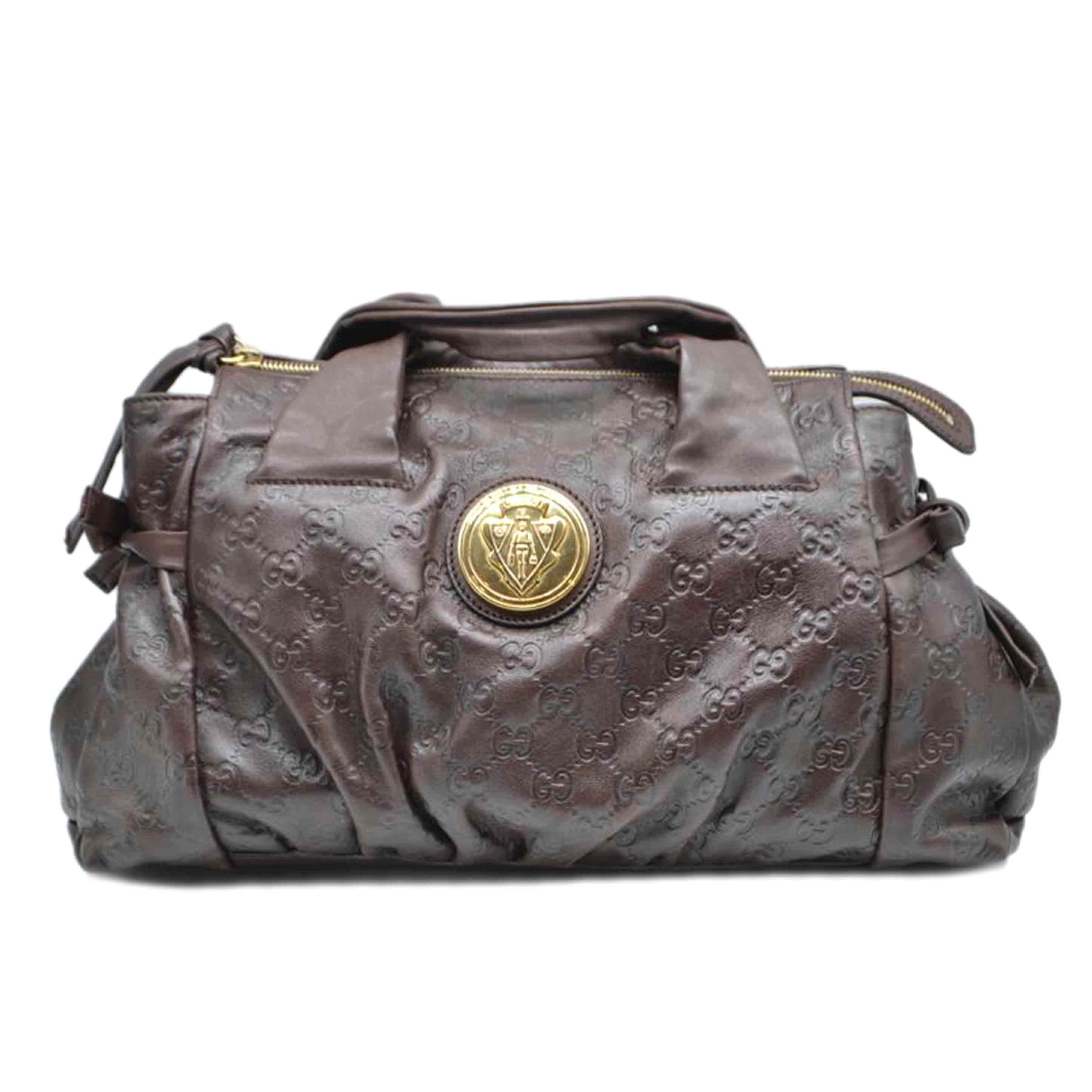 GUCCI グッチ/グッチシマヒステリアレザーハンド/ブラウン/197020//486***/ABランク/89