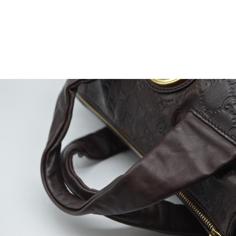 GUCCI グッチ/グッチシマヒステリアレザーハンド/ブラウン/197020//486***/ABランク/89