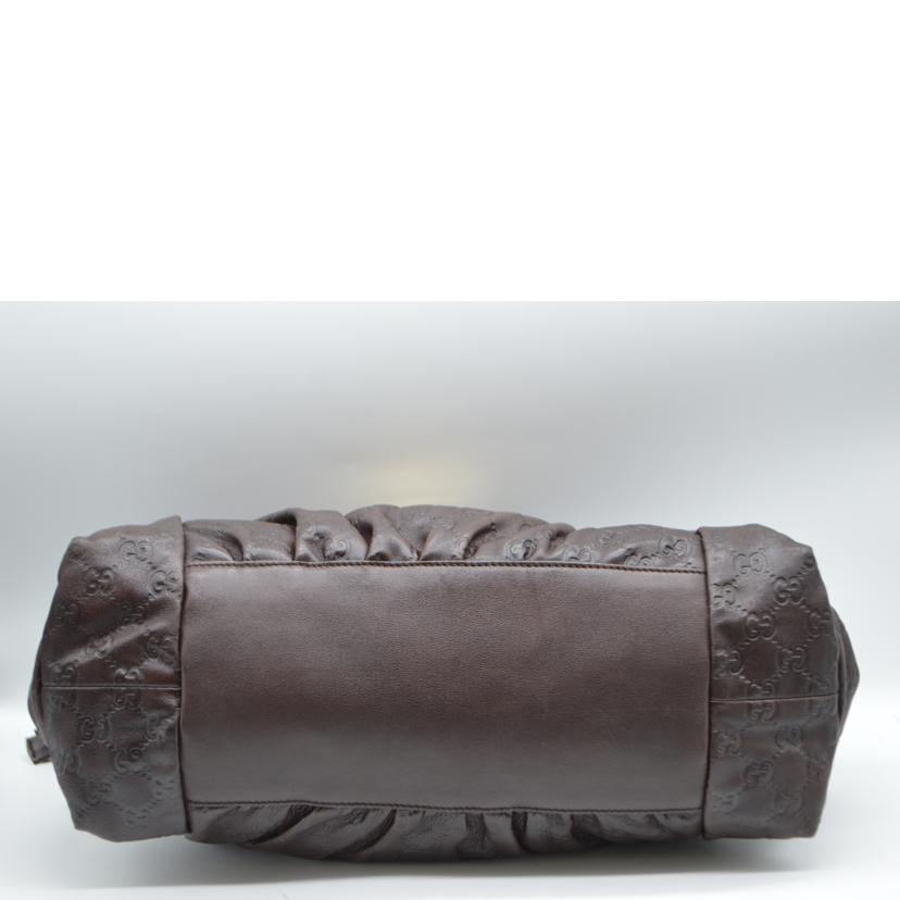 GUCCI グッチ/グッチシマヒステリアレザーハンド/ブラウン/197020//486***/ABランク/89