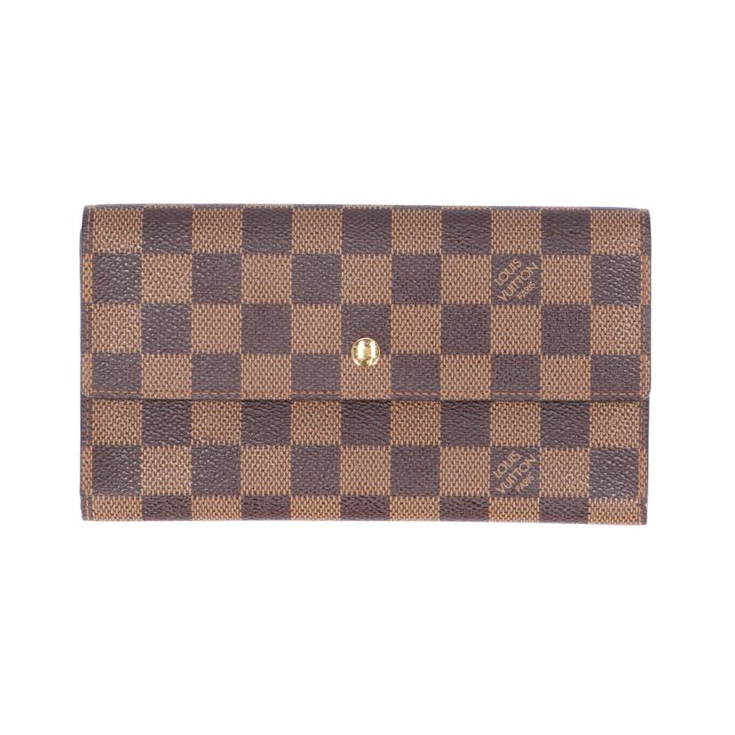 LV ルイ・ヴィトン/ポルトトレゾールインターナショナル/ダミエ/エベヌ/N61215//TH0**/ABランク/05