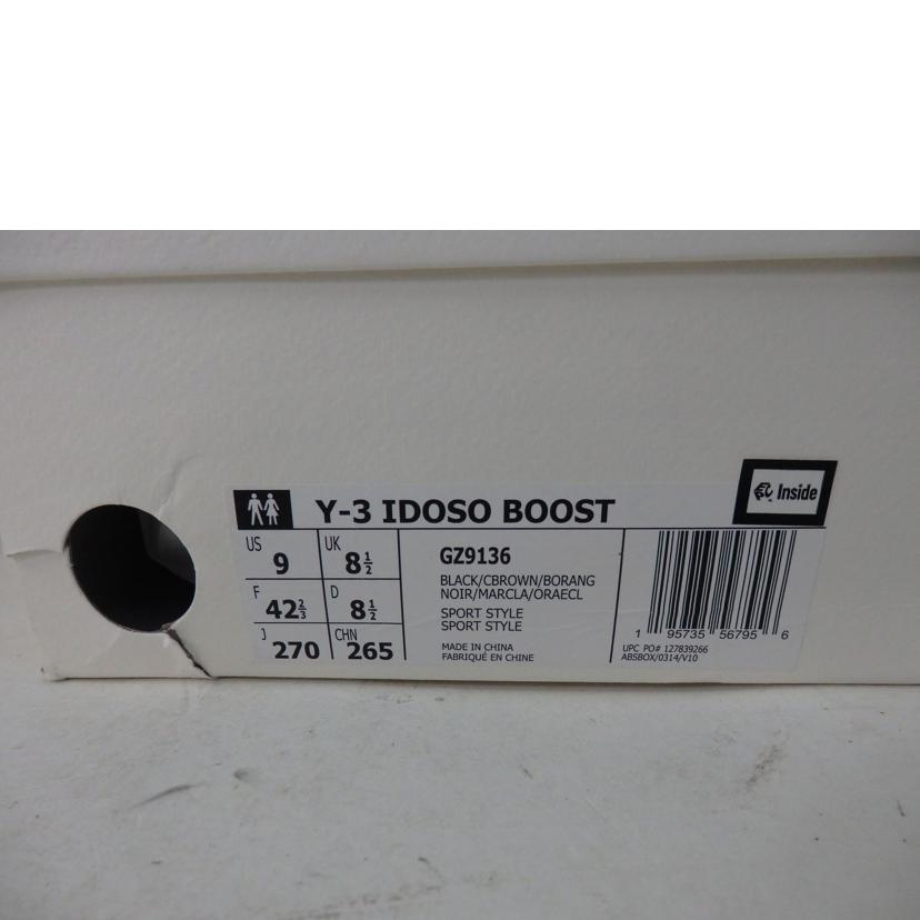 adidas アディダス/adidas Y-3 IDOSO BOOST/GZ9136//Sランク/84