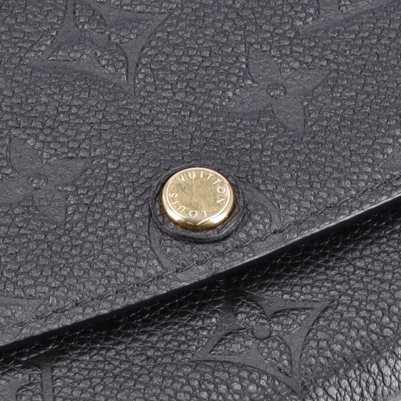 LV ルイヴィトン/ポルトフォイユ・エミリー/アンプラント/ノワール/M62369//CA1***/ABランク/75