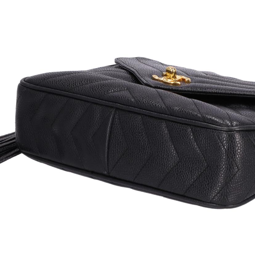 CHANEL シャネル/Vステッチ フリンジビジューチェーンショルダー//255****/ABランク/09