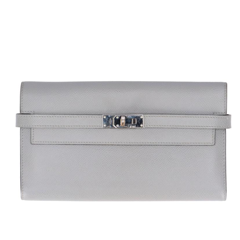 HERMES エルメス/ケリーウォレット/エプソン/グリメイヤー/SV金具//X刻印*********/ABランク/18