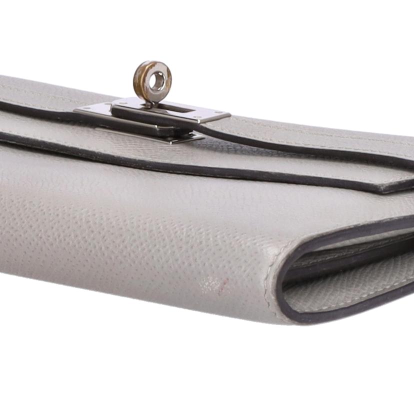 HERMES エルメス/ケリーウォレット/エプソン/グリメイヤー/SV金具//X刻印*********/ABランク/18