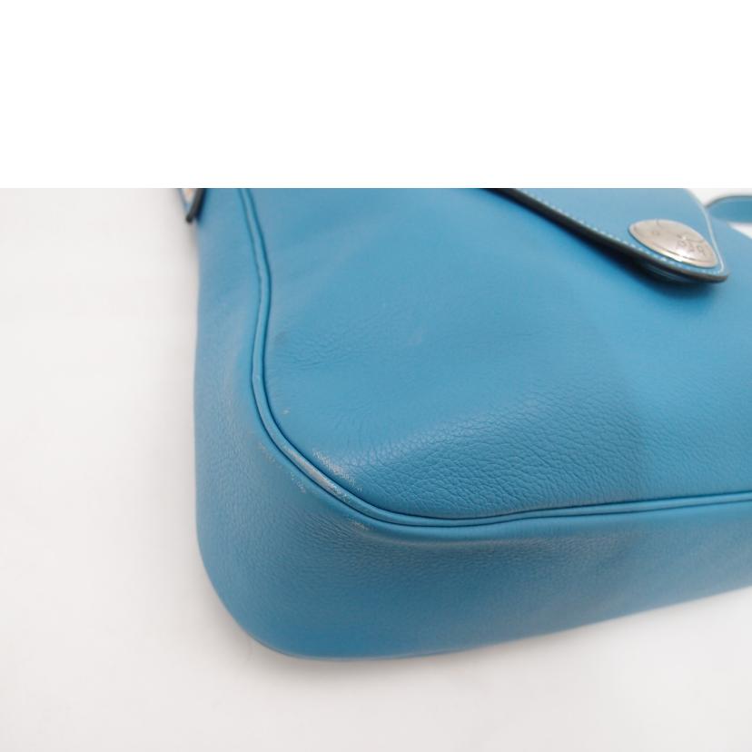 HERMES エルメス/クリスティーヌ/ブルー系//□B *******/Bランク/69