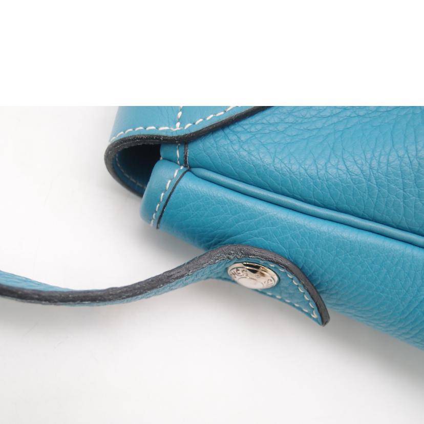 HERMES エルメス/クリスティーヌ/ブルー系//□B *******/Bランク/69
