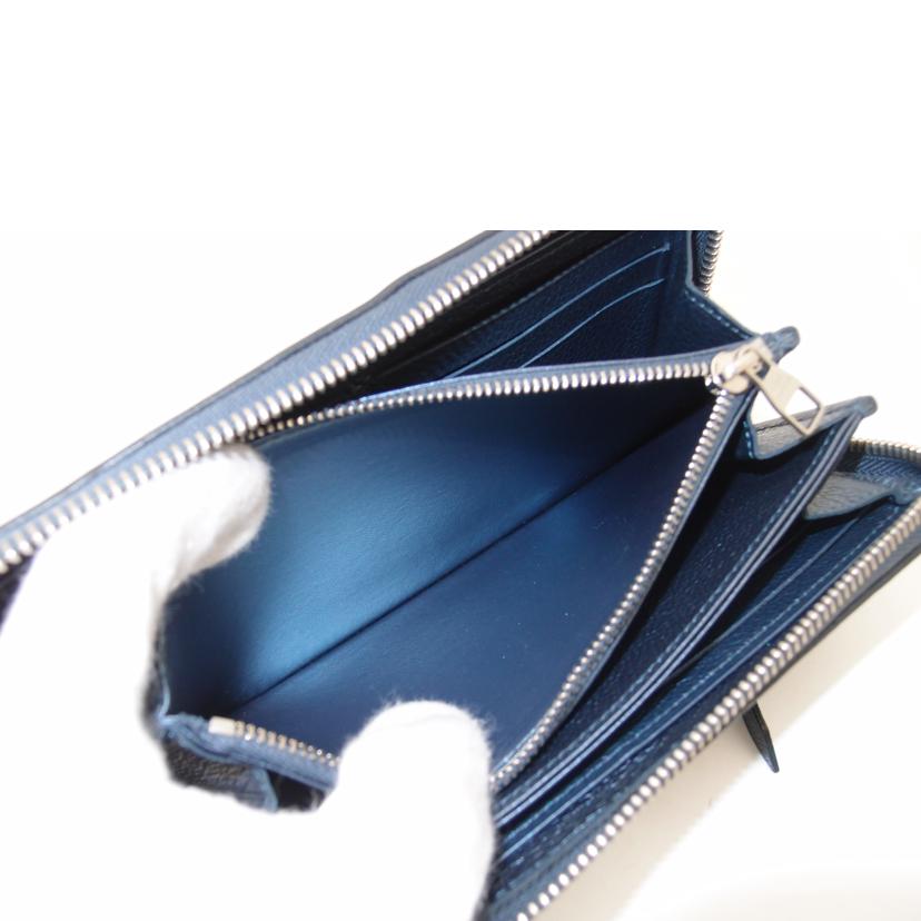 LOUIS VUITTON ルイ・ヴィトン/ジッピーウォレット/アンプラント/メタリックブルー/M80958//RFI*****/Bランク/69