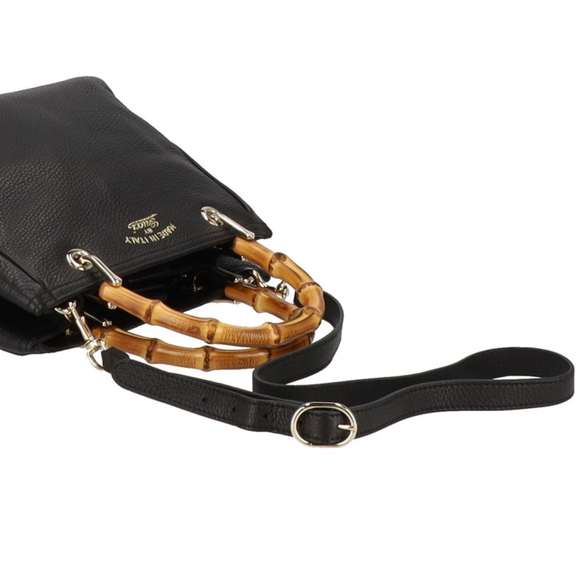 GUCCI グッチ/バンブーショッパースモールレザー2WAYトートバッグ/ブラック/336032//520***/SAランク/18