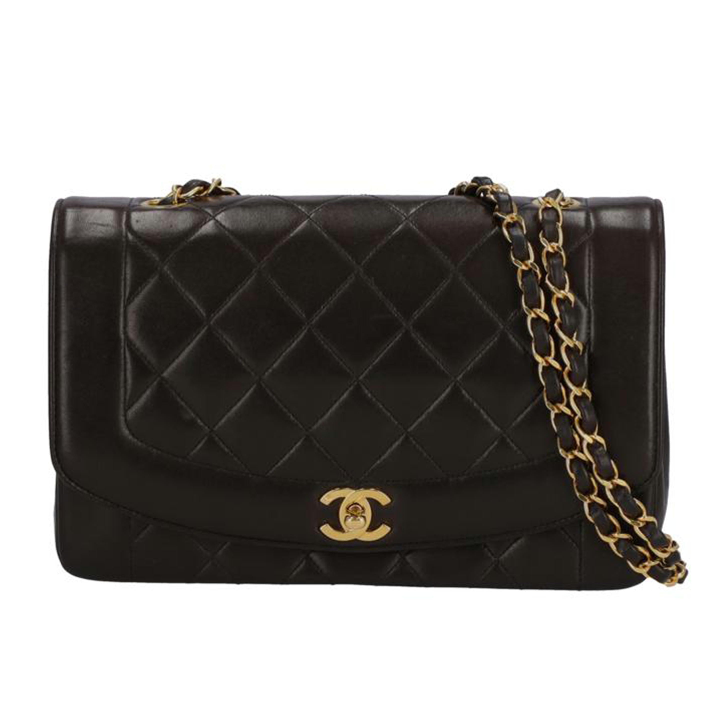 CHANEL シャネル/ダイアナフラップチェーンショルダー/G金具//281****/ABランク/09