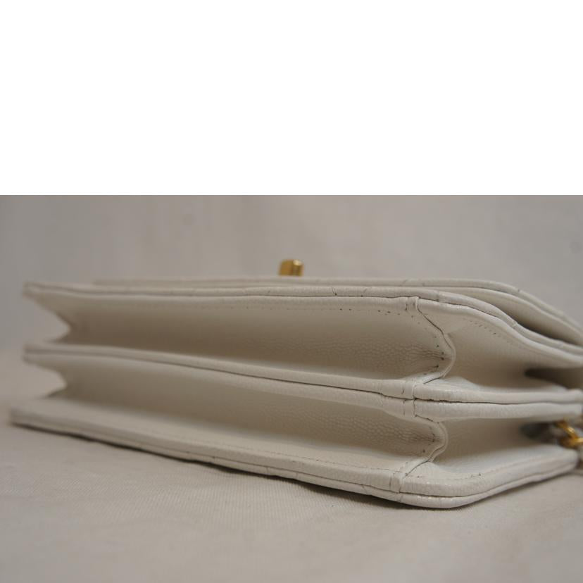 CHANEL シャネル/チェーンウォレットホワイトキャビア//TN9*****/Aランク/92