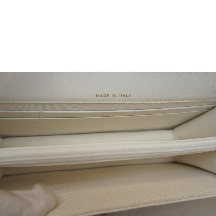 CHANEL シャネル/チェーンウォレットホワイトキャビア//TN9*****/Aランク/92