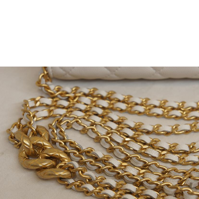 CHANEL シャネル/チェーンウォレットホワイトキャビア//TN9*****/Aランク/92