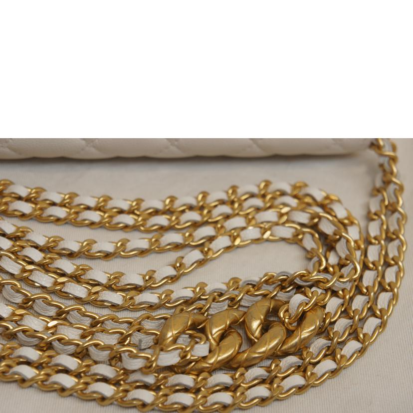 CHANEL シャネル/チェーンウォレットホワイトキャビア//TN9*****/Aランク/92