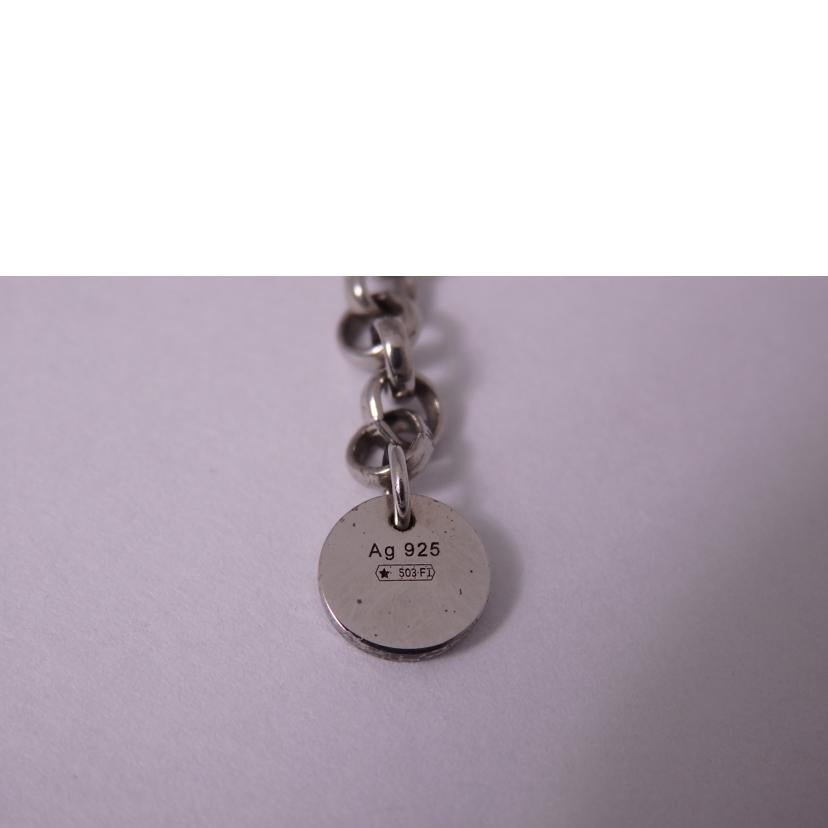 GUCCI グッチ/インターロッキングシルバーネックレス//Aランク/76