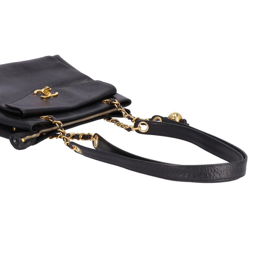 CHANEL シャネル/ヴィンテージ/キャビアスキンショルダー //333****/ABランク/09