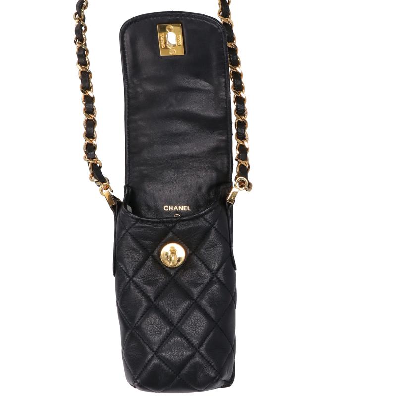 CHANEL シャネル/ターンロック チェーンスマホケース//465****/ABランク/06