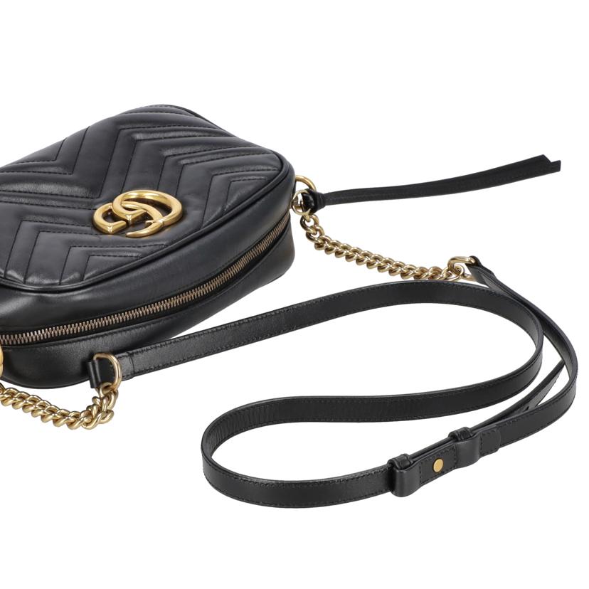 GUCCI グッチ/GGマーモント/レザーショルダーバッグ/447632//520***/Aランク/91