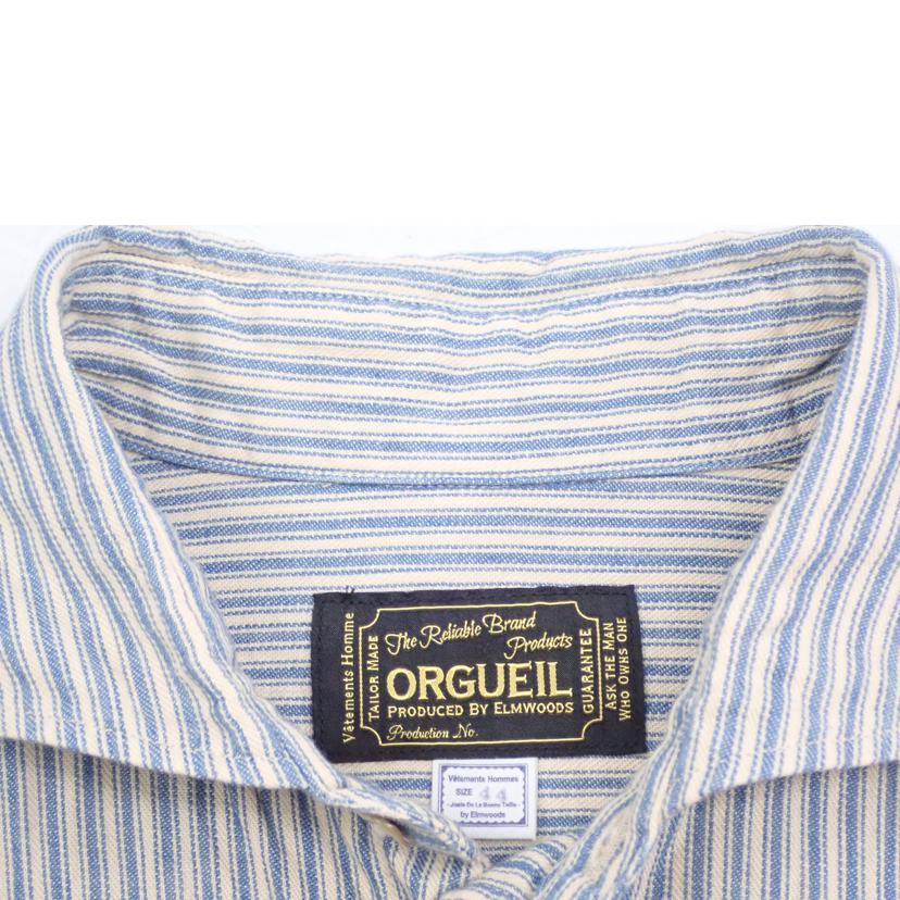 ORGUEIL オルゲイユ/★ORGUEIL ストライプ長袖シャツ/OR-5002//44/Bランク/62