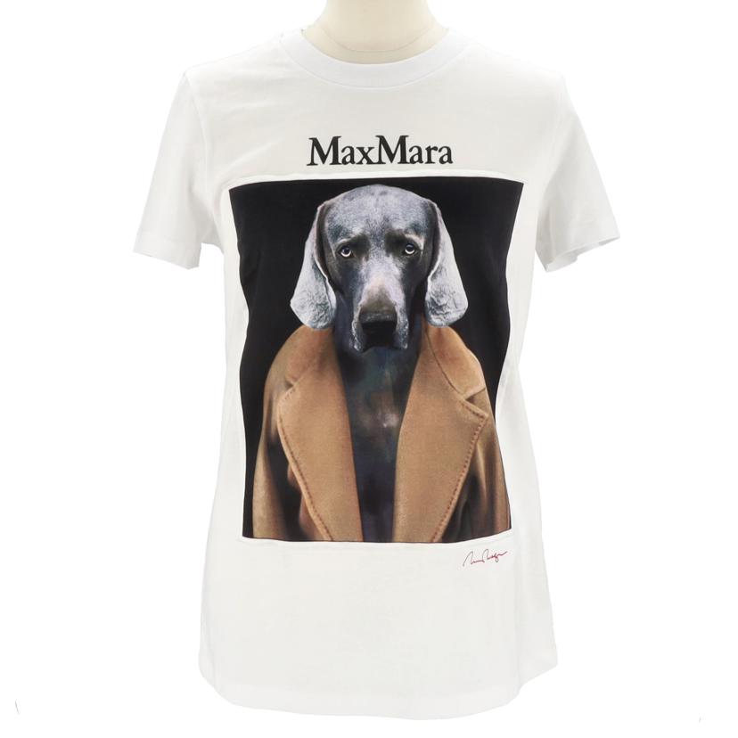 MAX MARA マックスマーラ/コットンTシャツ/ドッグプリント/2421946071//SAランク/18